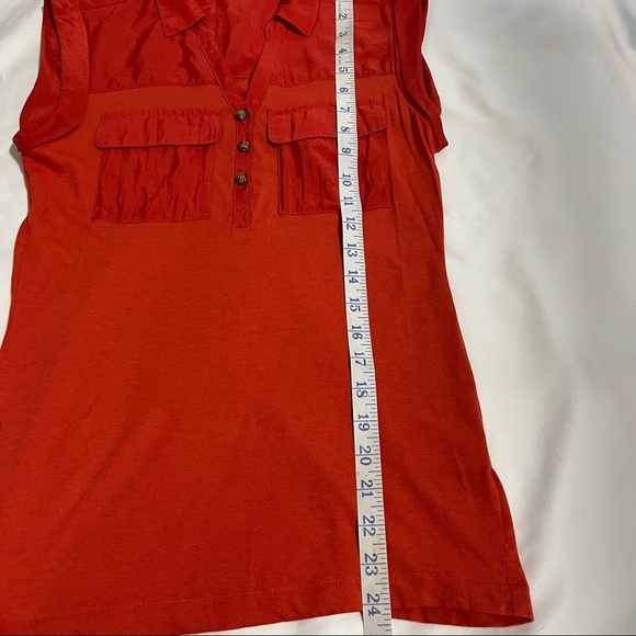 Banana Republic XS Petite Orange Short Sleeve Women - Picture 9 of 10